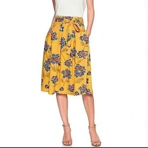 Banana Republic Pleated Skirt with Tie Front